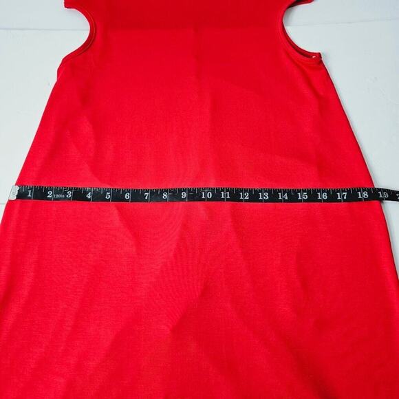 Red Side Cutout Sleeveless Jesey Midi Dress Women's Size L NWT - Picture 12 of 12